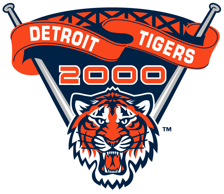 Detroit Tigers 2000 Stadium Logo iron on transfers for clothing